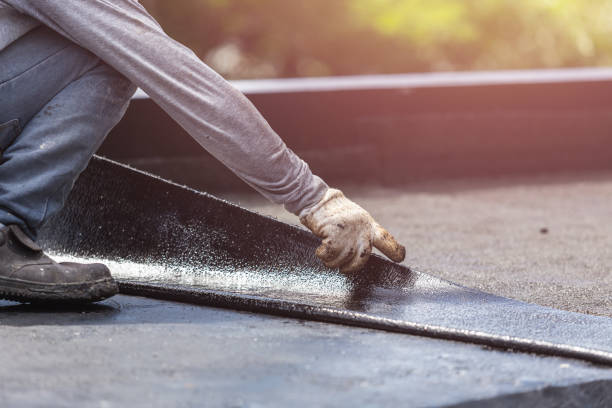 Professional Waterproofing technician working in Byron Center, MI